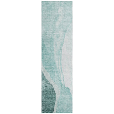Cherisse Washable Abstract Indoor / Outdoor Rug