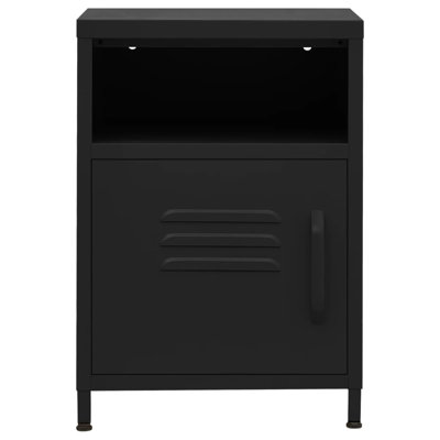 Bren 35cm W Steel Bedside Table