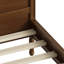Structure traditionnelle en bois plateforme Olessia, style campagnard avec tête et pied de lit arqués, poteaux à broches, support à lattes, aucun sommier nécessaire-2092946715-2092946713