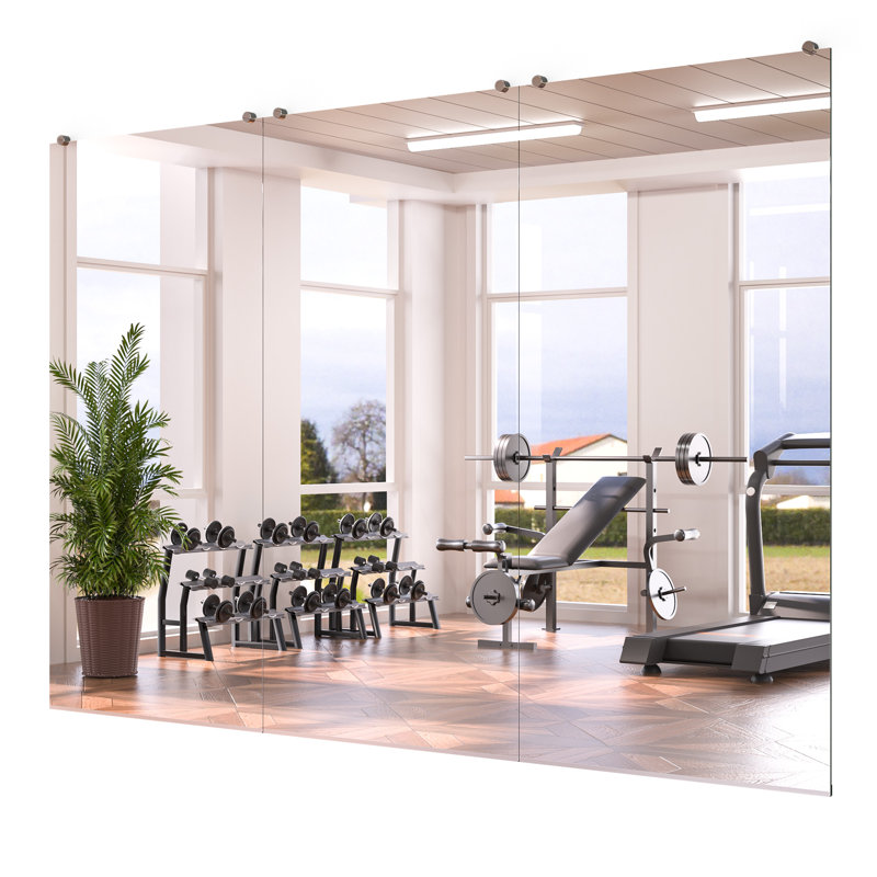 Miroir mural rectangulaire en métal, 72 po x 36 po
