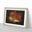 Path Through The Forest At Autumn - Single Picture Frame Print on MDF-56861699-56861702