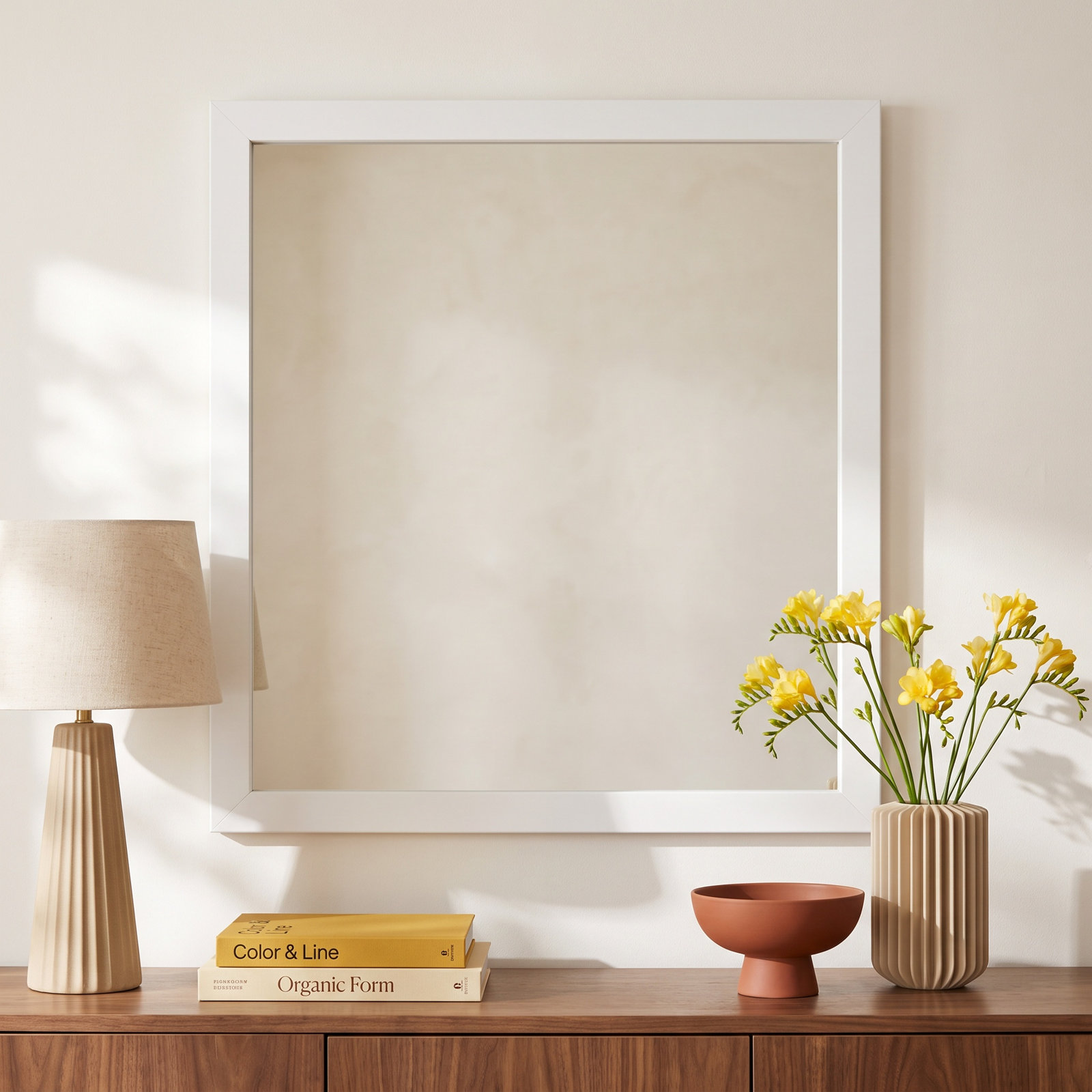 Capra Wood Rectangle Wall Mirror