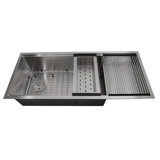 44'' L Stainless Steel Undermount Single Basin Kitchen Sink