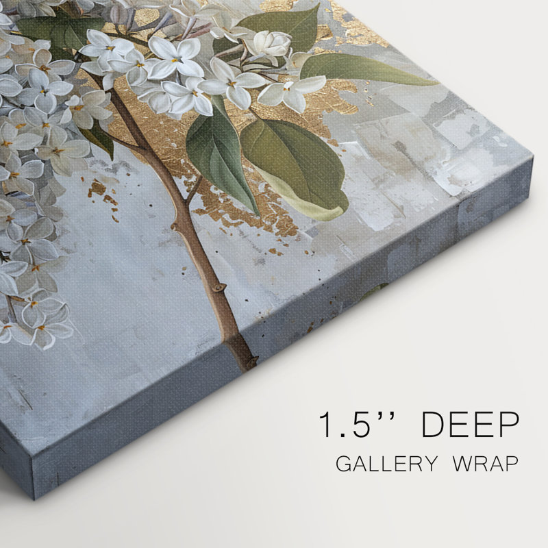 Série FLORAL CCXLVII - Toile tendue avec châssis Premium - Prêt à être accroché, H 27 po x l 18 po