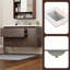 Meuble-lavabo 36 po, meuble-lavabo flottant avec grand rangement, armoire de salle de bain moderne avec 2 tiroirs à fermeture en douceur et 1 porte, brun-297316522
