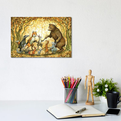 Woodic Reel - Giclée sur toile tendue avec châssis