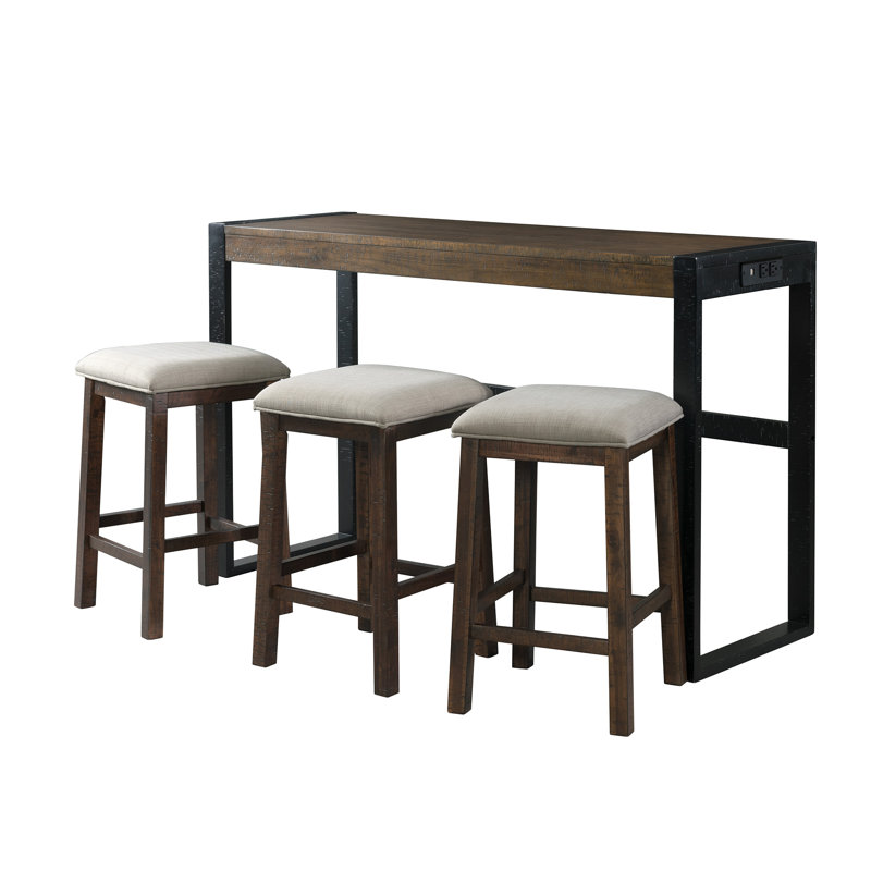 Geithner 3 - Person Double Pedestal Dining Set