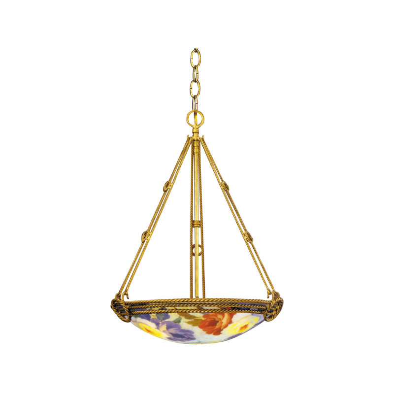 Luminaire suspendu bol 3 lumières unique