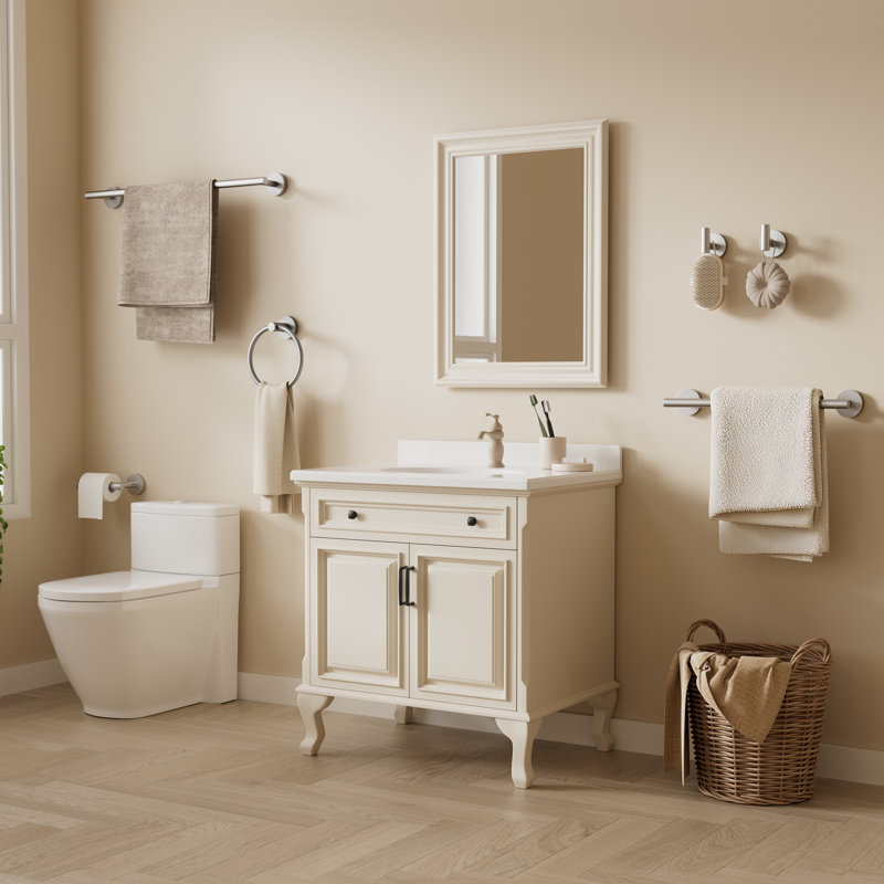 6-Piece Bath Hardware Set, Brushed Nickel