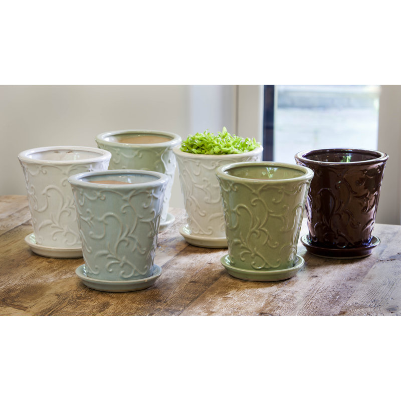 Anabelle Handmade Pot Planter, Espresso
