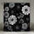 Motif floral noir