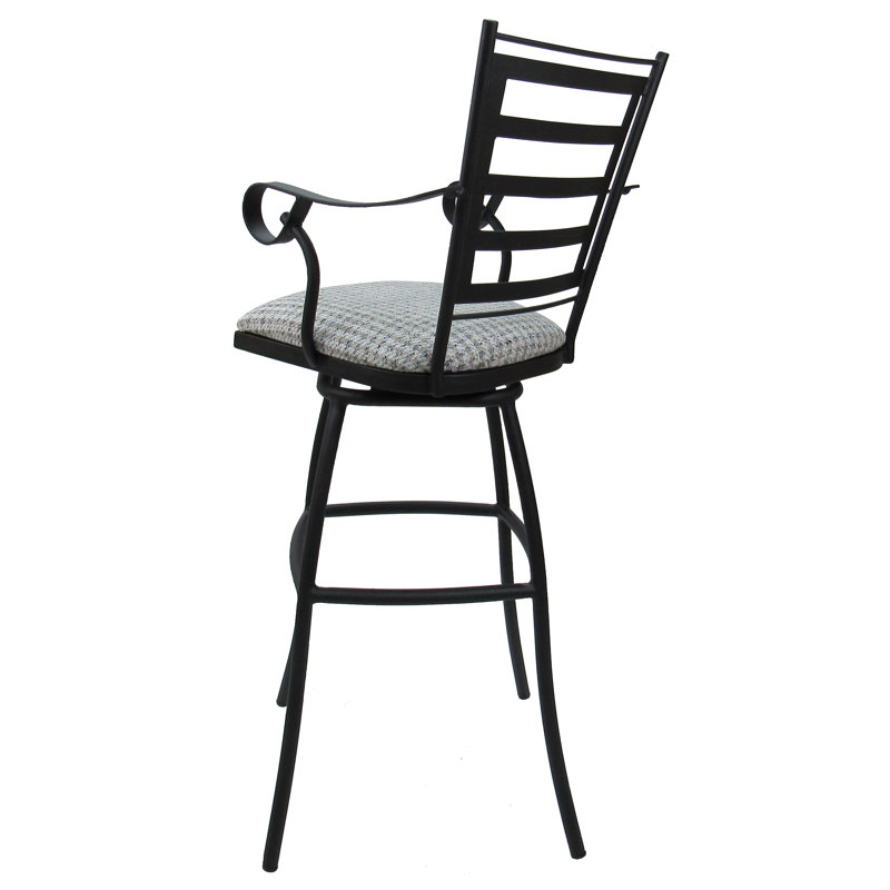 Tabouret pivotant Victorianna, Taupe Coco, Tabouret de bar (siège d'une hauteur de 35 po)