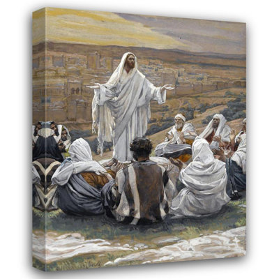"The Lord's Prayer" by  James Tissot - Gallery Wrap Canvas Wall Art