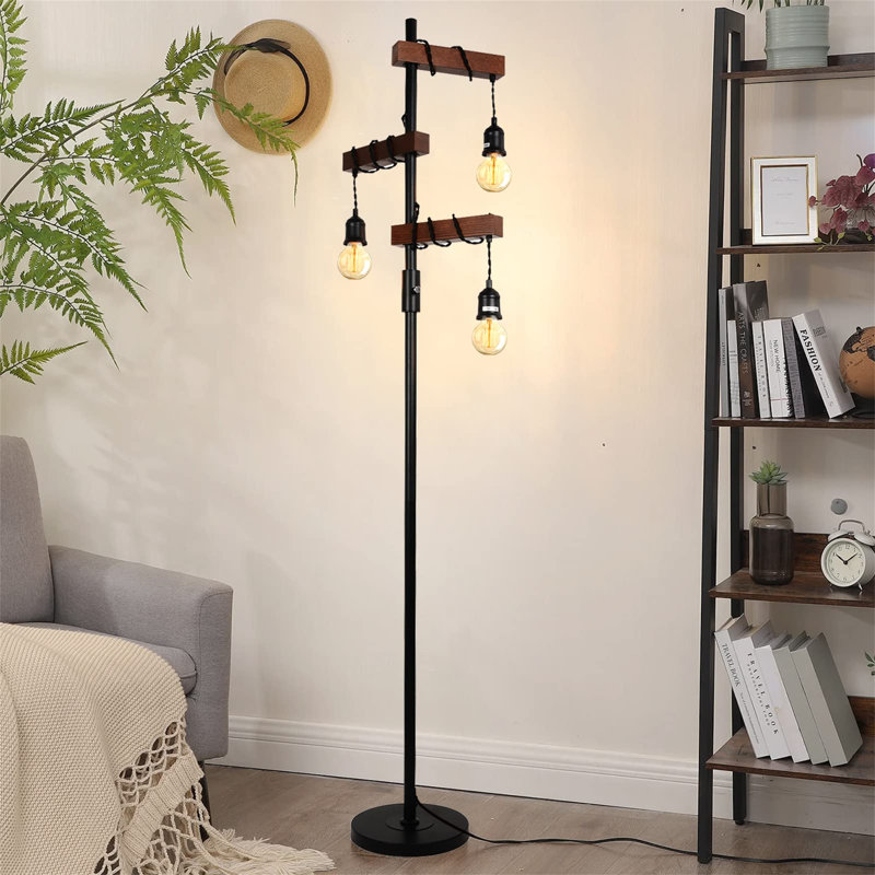 URBNLIVING 170cm Brown Tree Floor Lamp