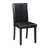 Compact wooden rectangular dining table: space-saving black design for 4 people, perfect for small kitchens & dining areas
