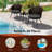 Audrieanna 2 - Person Patio Dining Set with Round Table , Cushions Included