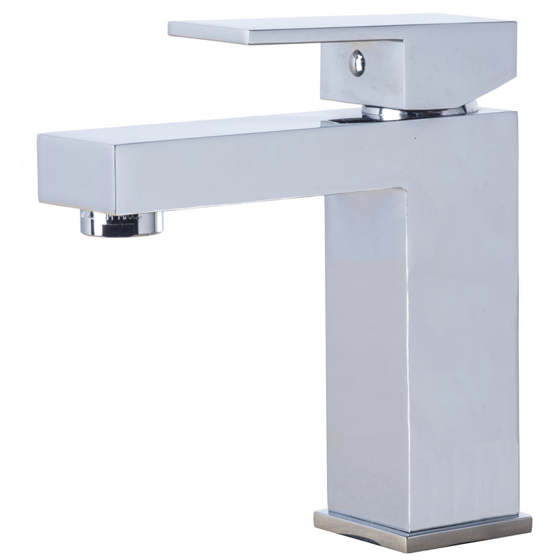 Robinet pour salle de bain à un trou avec ensemble de drain bain, Chrome