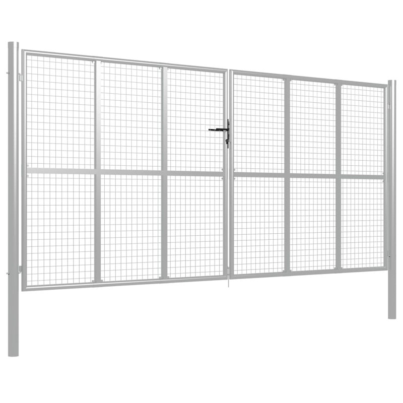 Adaya Silver Metal Gate, 415cm W x 225cm H