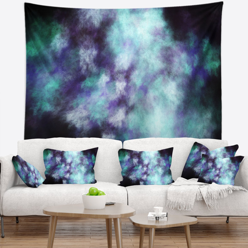 Tapisserie abstraite de ciel étoilé parfait, H 68 po x l 80 po