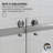 Catalyst 56"- 60" W x 72" H Double Sliding Frameless Shower Door in Brushed Nickel with 3/8" Clear Glass-96391553