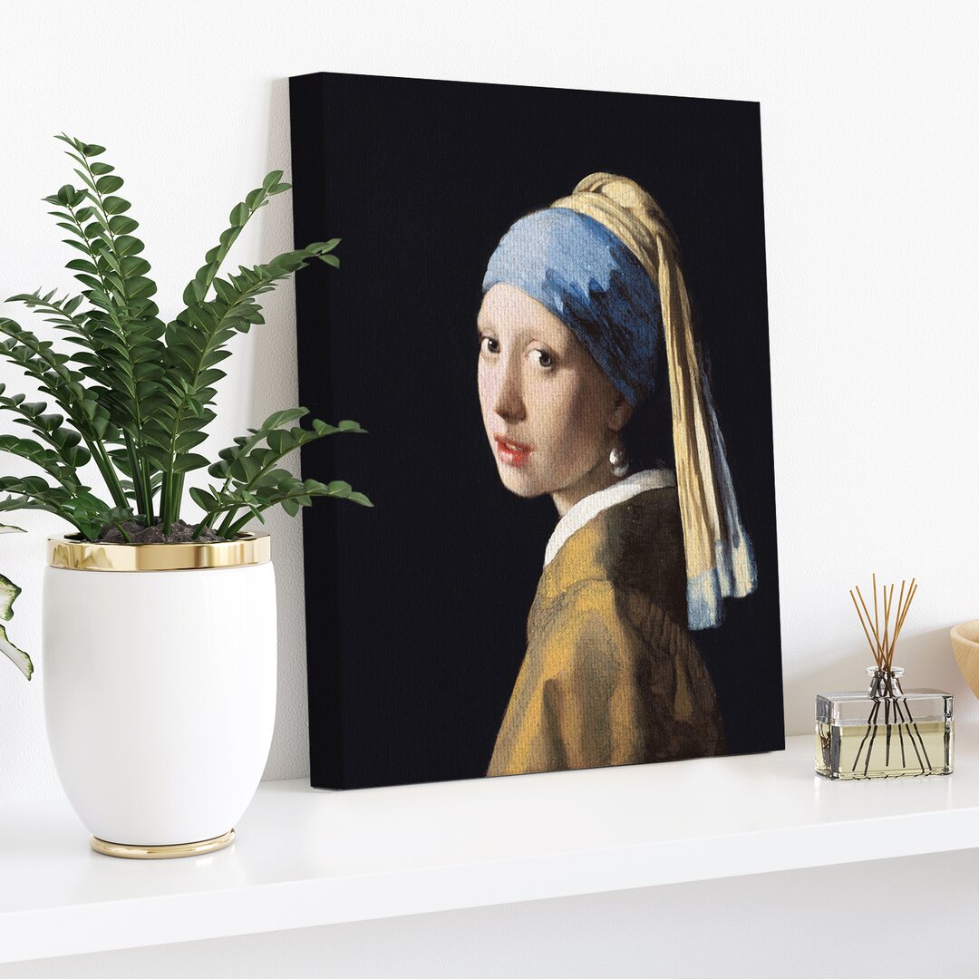 Leinwandbild Girl With A Pearl Earing von Jan Vermeer