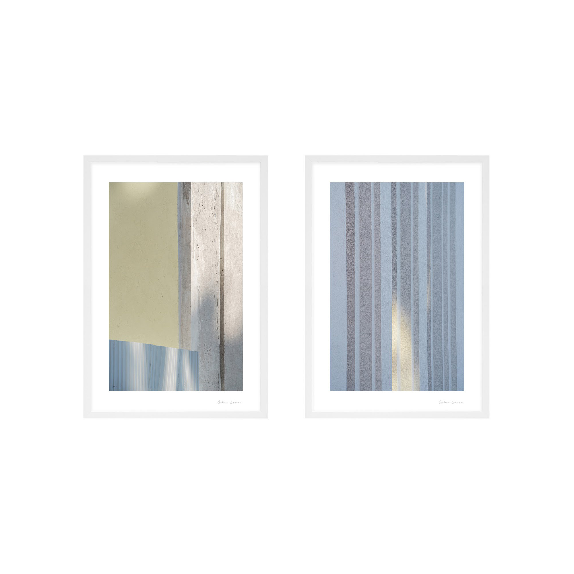 Sun And Concrete by Svetlana Smirnova, White, 25" H x 17.5" W x 1.25" D