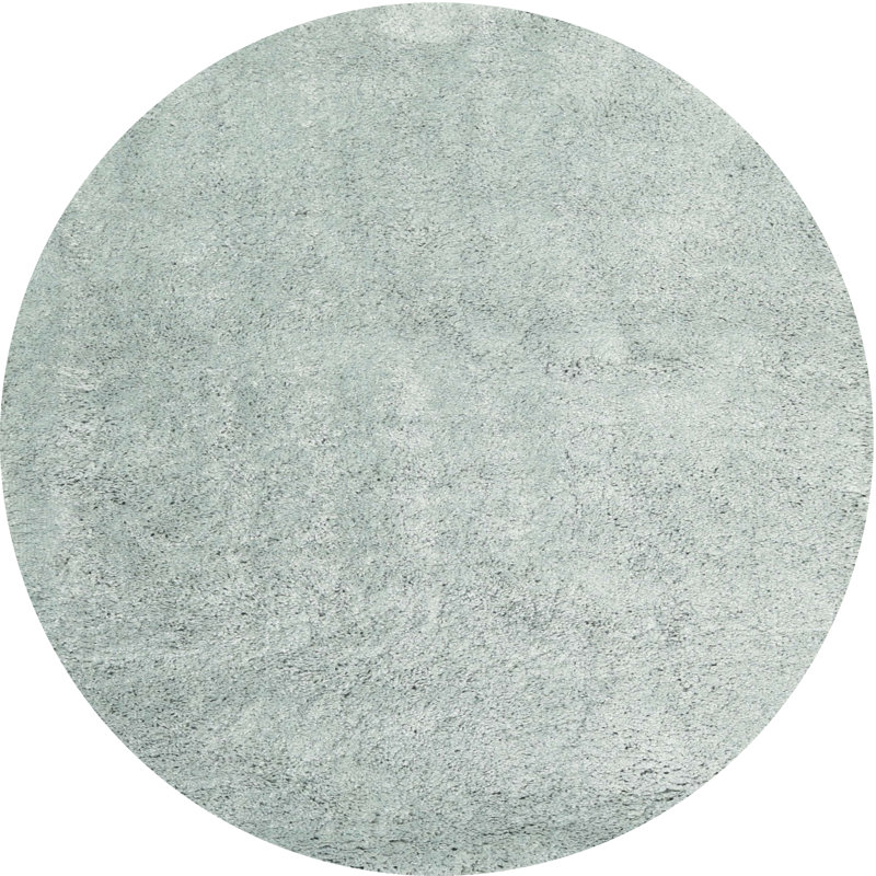 Tapis contemporain vert mer, Rond 5 pi