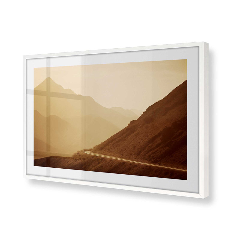 «Peaceful Mountain Drive I», H 12,25 po x l 15,25 po, Blanc opaque