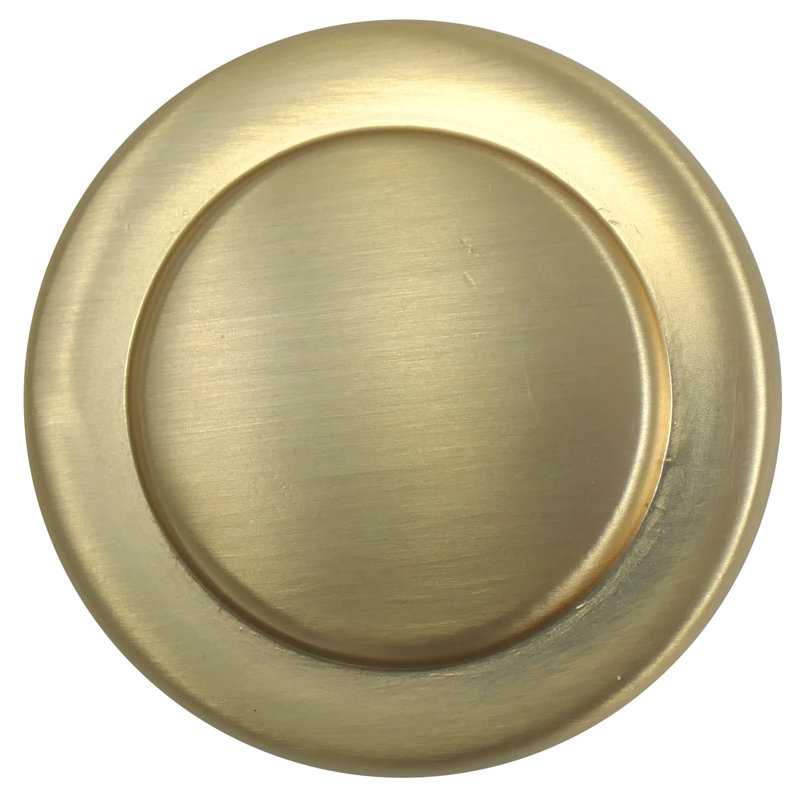Poignée ronde 11/8 po de diamètre, Laiton satiné