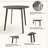 45" L ROUND COUNTER HEIGHT TABLE IN BROWN-981245164