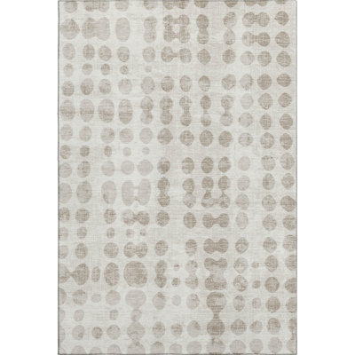Premium Machine Washable Prisco Ivory Rug