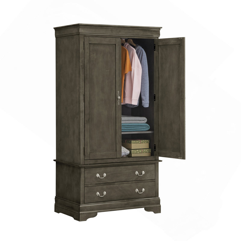 Armoire Louis Phillipe G3105-A, gris, Gris
