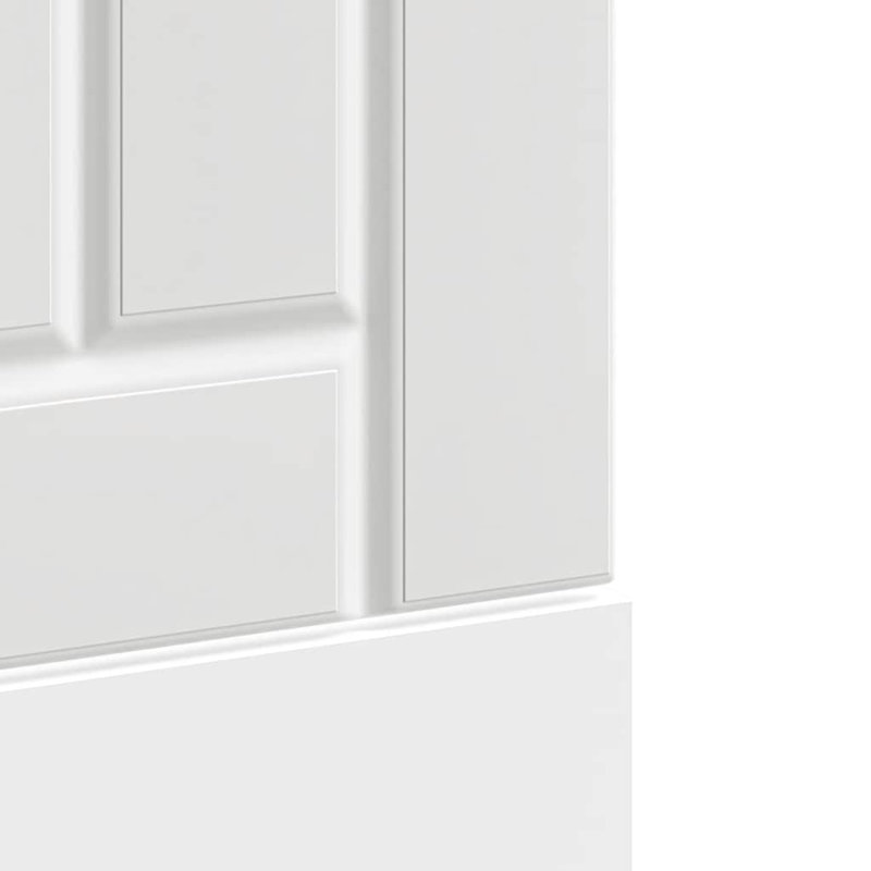 Dishwasher Panel Lucca Oak Engineered Wood, 67cm H x 45cm W x 1.5cm D, White
