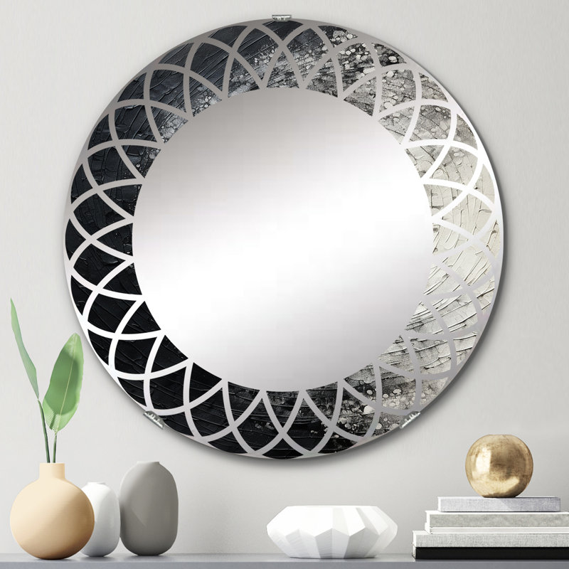 Brantcairn - Modern Wall Mirror Round, 24 po x 24 po