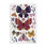 Art mural symétrique sur papillons et fleurs par JJ Design House LLC