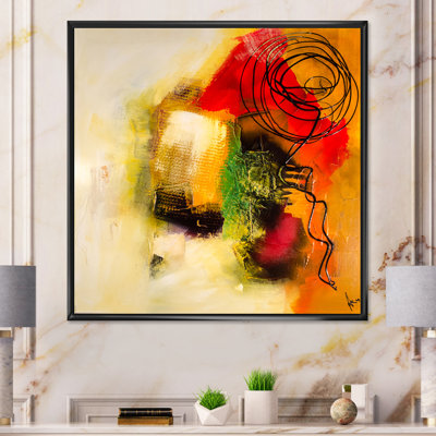 «Modern Energetic Color Dance», reproduction de cadre photo sur toile