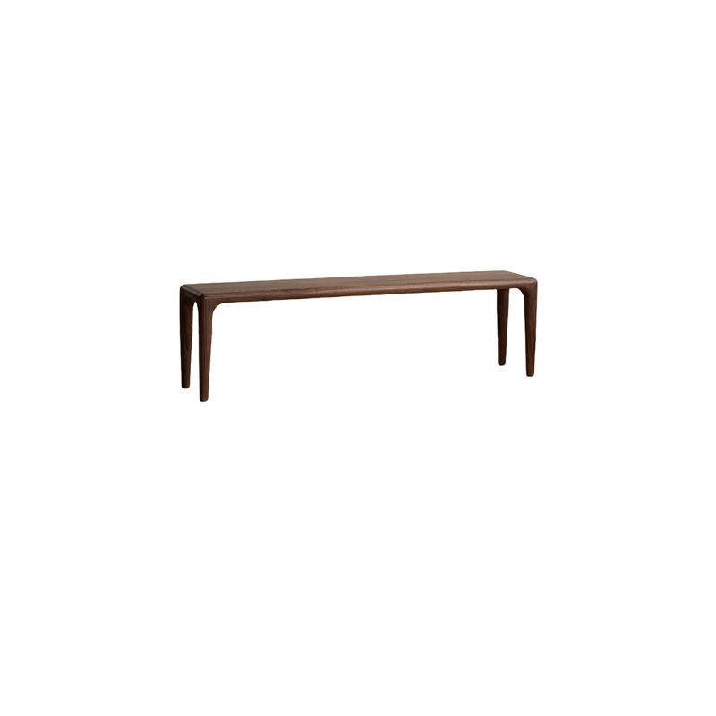 Banc en bois massif Sanay, H 17,71 po x l 51,18 po x P 12,59 po