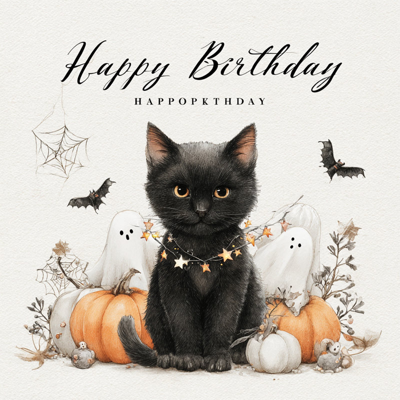 Étoile, guirlande d'anniversaire, chaton, art mural sur toile tendue