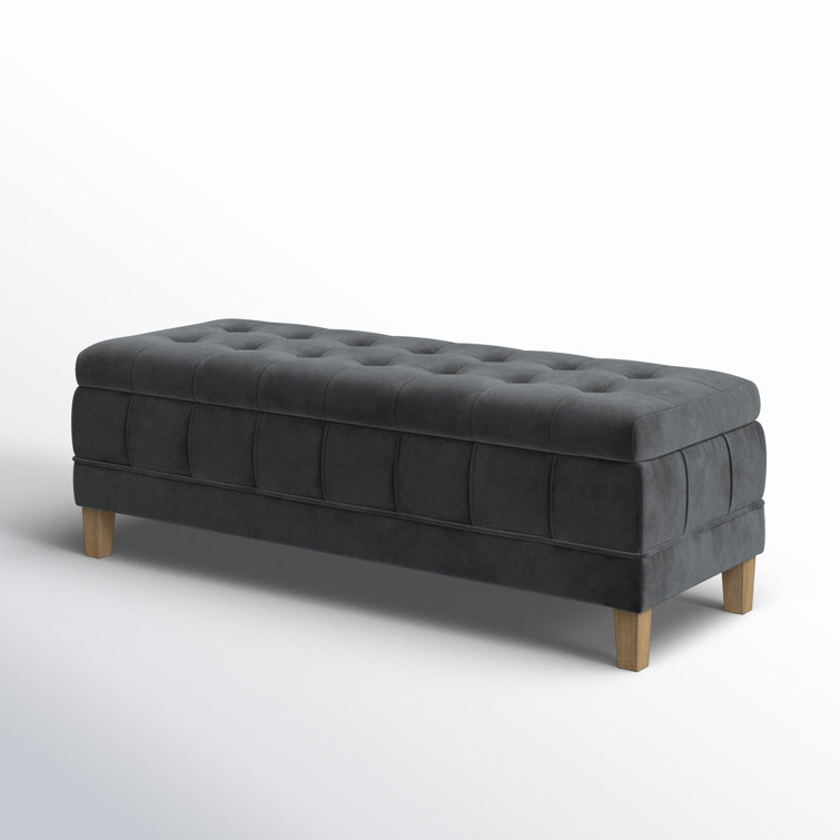 Gloria Velvet Storage Ottoman