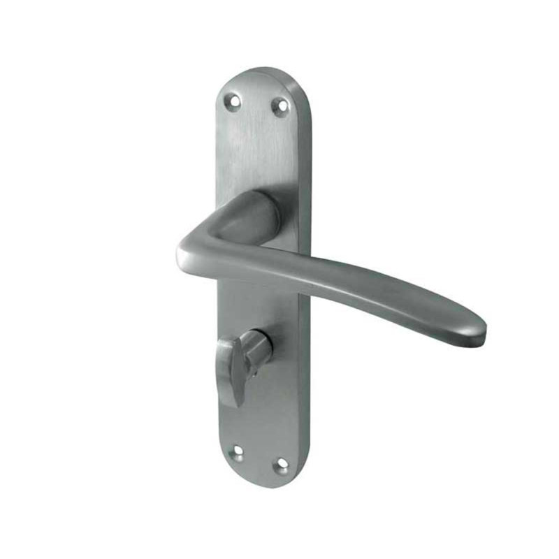 Gull Door Handle, Satin Chrome