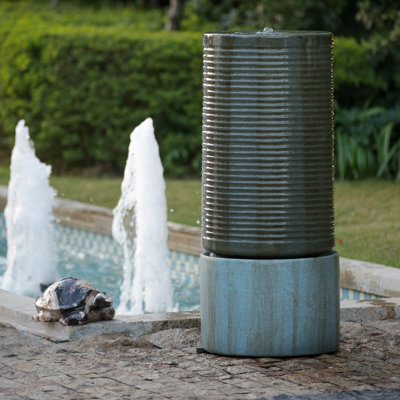 Glassell Hand Crafted Weather Resistant Birdbath Fountain