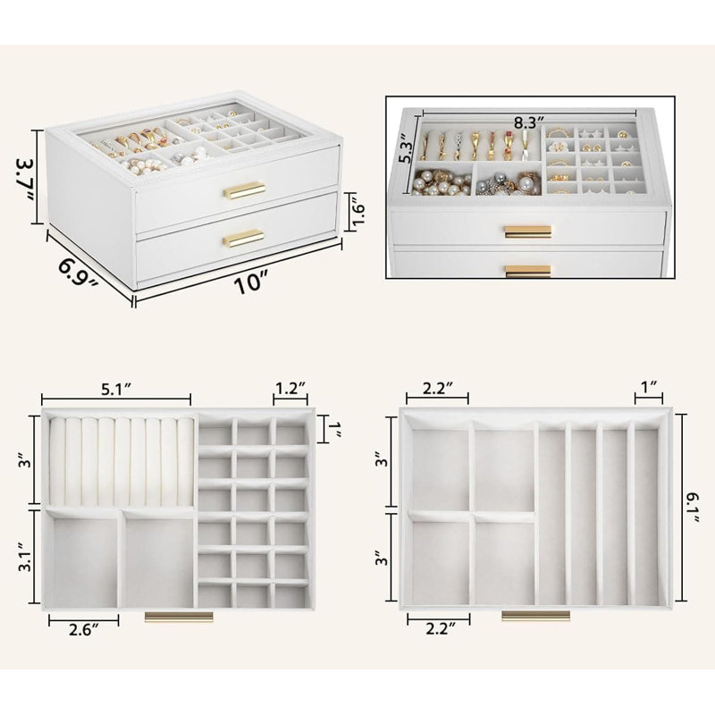 Jewellery Box +, White