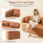 Canapé désossé en chenille, canapé rembourré avec coussins, canapé nuage incurvé sans assemblage avec mousse haute densité, canapé moderne de luxe à 3 places compressé pour salon et appartement-2147112725