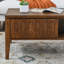 Table basse cannelée moderne Mid Century
