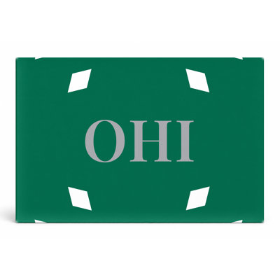 White, Green & Gray Luxury Diamond Monogram