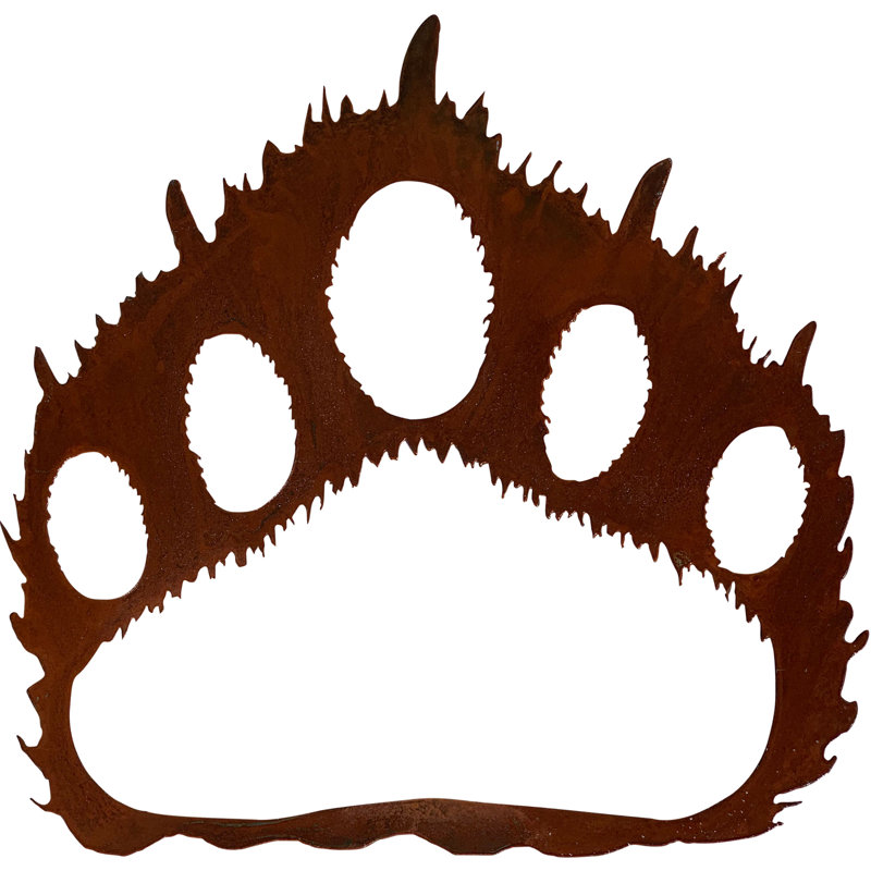 Bear Paw - Medium Hammered Black, Dark Beige