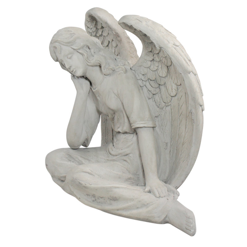 Statue de jardin grise 17 po