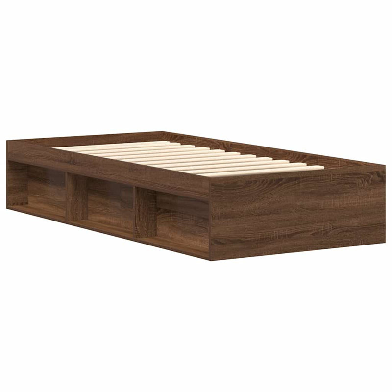 Afriani Storage Bed, Concrete Grey, Single (3')