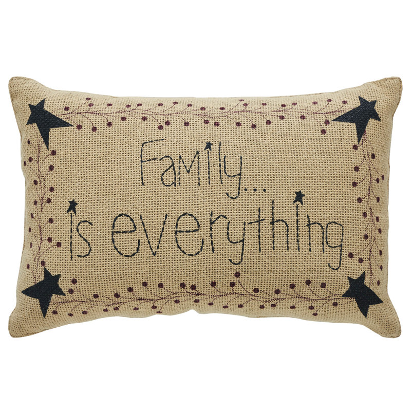 Vinestar Cotton Reversible Throw Pillow