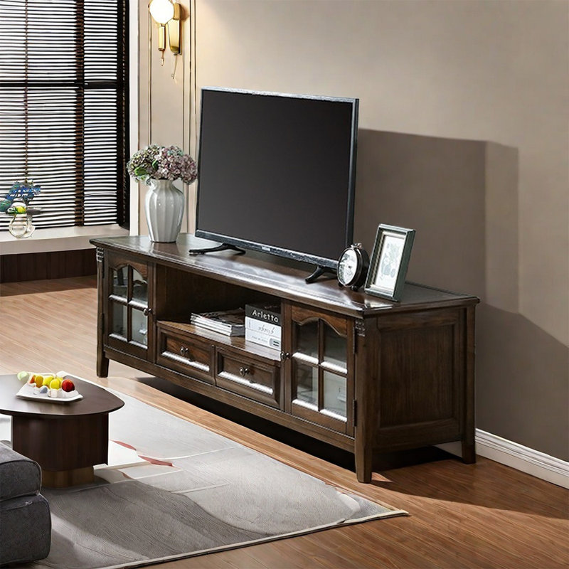 Simple modern design TV cabinet, 78.74"